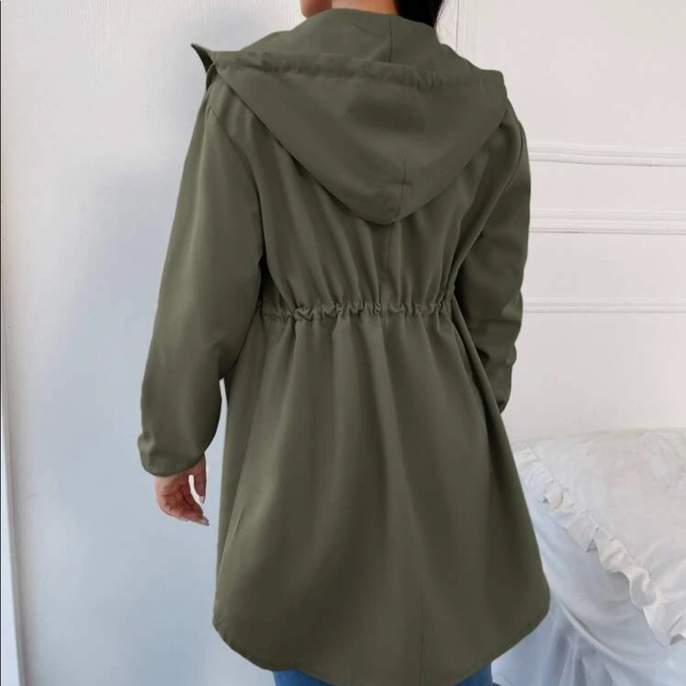 Drawstring hooded coat - Picture 2 of 2